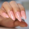 FANNEST Nude Gel Polish,Neutral Sheer Nude Pink Clear Gel Polish Soak Off LED UV15ml, Nail Lamp Translucent Gel Polish Nail Art Gel,Halloween Nails Art(Pink Red)