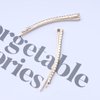 Yheakne Crystal Bar Hair Clip Pin Retro Crystal Hair Barrette French Crystal Rhinestone Hair Accessories for Women and Girls 2Pcs (Gold crystal)