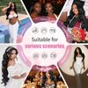 DMKEEP 12A Human Hair Bundles 18 20 22 Inch Body Wave Bundles Human Hair 100% Unprocessed Brazilian Raw Virgin Hair 3 Bundles Quick Weave Bundles Real Human Hair Extensions Natural Color