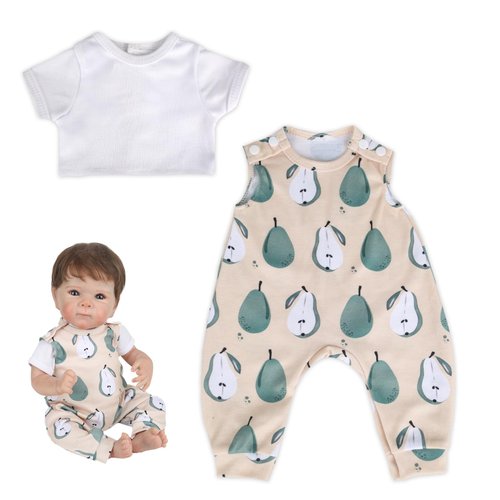 WOOROY Reborn Baby Doll Clothes for 16-18 Inch Reborn Doll 2pcs Reborn Baby Dolls Outfits Reborn Baby Clothing Baby Sets