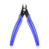NICE-POWER Wire Cutters, 5 Inch Professional Pliers Cutter Electronic Flush Wire Cutter Carbon Steel Cutting Nippers for Electrical Jewelry making,Floral art scissors(Blue)