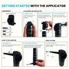 Hair Building Fibers, 15G, with BONUS Pump Applicator, Hairline Comb and 3 Nozzles, Hair and Hairline Filler Kit For Men and Woman (Black)