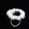 Lurrose 3pcs Angel Headbands White Halo Headbands Halloween Angel Costume Halo Hair Band Hair Hoops for Halloween Christmas Carnival Costume