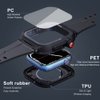 Labold Waterproof Case with Band for Apple Watch 45mm 44mm 42mm 41mm 40mm 38mm, IP68 Water Proof 100% Full Body Rugged Case with Screen Protector for iWatch Series 9 8 7 6 5 4 3 2 SE SE2, Black