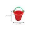 Toyvian Sand Toys 10pcs Plastic Buckets 2.5cm/1inches Mini Plastic Beach Pail Beach Toy Sandbox Buckets Toys for Doll Water Buckets Handmade Small Buckets Model Beach Toys
