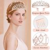 8pcs Sweet 16 Birthday Decorations for Girls, Including 16th Happy Birthday Cake Toppers, Birthday Queen Sash with Pearl Pin, Sweet Rhinestone Tiara Crown, Number Candles and Balloons Set, Rose Gold