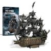 Piececool Metal 3D Puzzles for Adults, Flying Dutchman Pirate Ship Model Kits, 3D Watercraft Model Building Kit, DIY Craft Kits Difficult 3D Puzzles for Family Time, Great Christmas Birthday Gifts