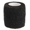 Juvale 12-Rolls Self Adhesive Bandage Wrap, Vet Tape - 2 in x 5 Yds Breathable, Elastic Cohesive Wrap Tape for Wrist, Swelling, Sports, Tattoo (Black)