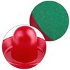 URATOT Air Hockey Pushers and Air Hockey Pucks Air Hockey Paddles, Goal Handles Paddles Replacement Accessories for Game Tables(4 Pushers, 8 Red Pucks and 8 Green Pads)
