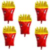 10Pcs French Fries Balloons Hamburg Balloons Food Birthday Foil Balloons for Birthday Fast Food Snacks Themed Party Decorations Supplies