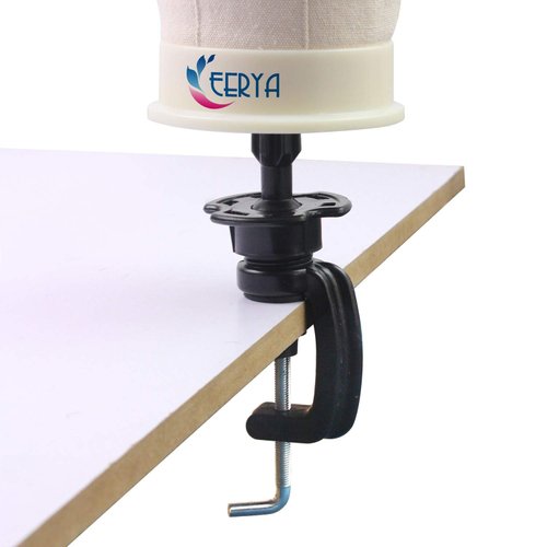EERYA 2Pack Holder Clamp Stand Holder for Cosmetology Wig Mannequin Manikin Training Head Stands Wig Mannequin Head Standard (2Pcs)