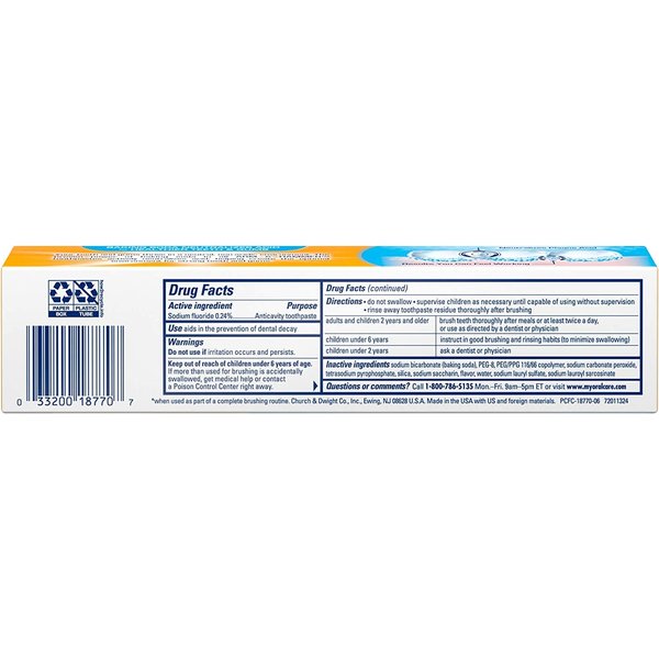 Arm & Hammer Advance White Extreme Whitening Baking Soda and Peroxide Toothpaste Mint - 6 oz