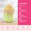 Mojo Spa Get Up & Glow Body Scrub | Bergamot, Juniper, Jasmine Scent | Moisturizing Sea Salt Exfoliator | 10 oz