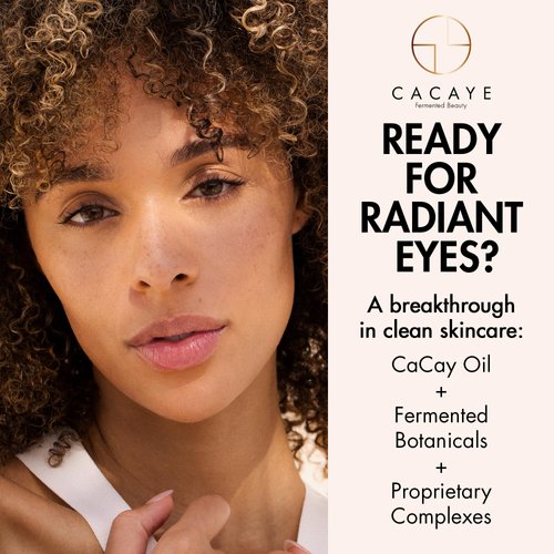 CACAYE Triple Retinoid Eye Cream for Anti Aging 0.5 fl oz - Natural Retinol Alternative Under Eye Cream for Wrinkles, Fine Lines, Puffiness and Dark Circles Without Redness or Irritation