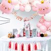 Cat Birthday Party Decoration Kitty Cat Balloons Cat Kitty Birthday MEOW Banner Meow Party Supplies Pink Cat Kitty Cake Decoration