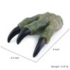 Liberty Imports 2 Pack: Dinosaur Claws Toys Oversized Dino Velociraptor Rubber Realistic Jurassic Claws for Kids Cosplay Roleplay Costume Accessories
