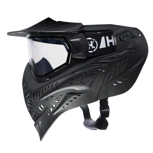 HK Army HSTL Goggle Paintball Airsoft Mask with Anti Fog Thermal Lens (Black/Clear Lens)