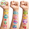 Owl Temporary Tattoos Stickers – 96PCS Party Favors for Kids | Birthday, Classroom Prizes, Christmas & School Gifts