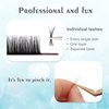 DF Lash Extension Volume Lashes Extension 0.03 CC Curl 8-15mm Mixed Tray Individual lash Extensions Classic Lash Extensions Soft Matte Black Single Eyelashes Professional Salon Use