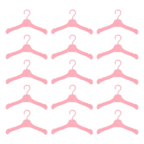50pcs Doll Hanger Doll Clothes Rack Doll Clothes Holder Hangers for Doll Clothes Plastic Dolls Rack Doll Clothes Hangers Rack for Doll Clothes Doll Outfit Hangers Doll Outfit Rack