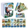 IKRUZZI 168 PCS Dinosaur Cards Set,Dinosaur Educational Learning Flash Cards,Collectible Dinosaur Trading Cards for Kids,Dino Games Cards,Prehistoric Animals Toys