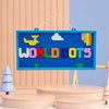 SAIBURAZ Crafts Toys for Girls Ages 8-10-12 DOTS Message Board DIY Arts & Crafts Kit Letter Board with Colorful Tiles for Kids Ages 6-10 (Blue, 5"X10")