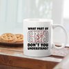 What Part of Don't You Understand Hockey Player Gifts Funny Sarcastic Coach Gifts For Hockey Ceramic Coffee Mug (White, 11 oz)