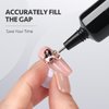 GAOY Rhinestone Glue for Nails, 3D Nail Art Gel for Nail Charms, Gems and Jewels Decoration, 15g UV Nail Gem Glue Gel