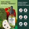 Organic Soursop Bitters Liquid Drops: Cell Support & Regeneration, Immune Boost, Relaxation-Organic Soursop Bitters Liquid Extract Pure Vegan, Gluten-Free, for Men & Women 60ml