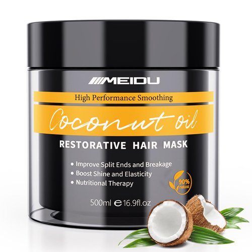 YOURTONE Meidu Keratin Hair Mask Treatment, Hair Mask for Dry Damaged Hair, Deep Repair Conditioning Hair Mask, Coconut Oil Hydrating Hair Mask for All Hair Types (16.9 Fl Oz)