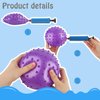 LOVEINUSA 8PCS Bounce Balls, Knobby Balls with Pump 7inch Sensory Balls Spiky Massage Balls for Kids Party Favors