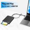 wintale USB Floopy Drive,Portable 3.5" USB External Floppy Disk Drive,Slim Plug and Play 1.44 MB FDD for PC Windows 2000/XP/Vista/7/8/10/11 Mac