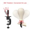 Wig Stand Mannequin Head Holder 3 Pack Black Cosmetology Manikin Stand Mannequin Head Holder Clamp Wig Head Stand Holder for Table Training