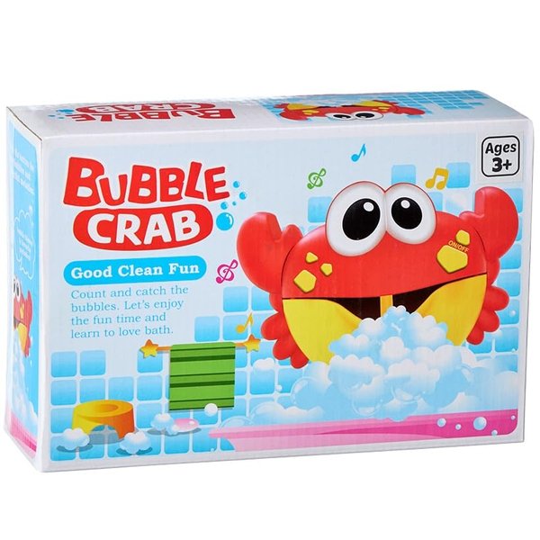 The Lakeside Collection Musical Bath Bubble Blower Crab