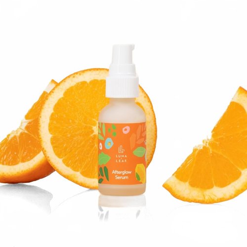 LUMA & LEAF Vitamin C Face Serum 1 FL Oz - Brightening Serum with Vitamin C and Jojoba Oil - Skin Care Serum for Uneven Skin Tone, Reduces Dark Spots, Discoloration Correcting for Sensitive-Skin Types