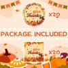 40pcs Thankgiving Day Party Supplies，Fall theme Paper Plates Napkins Give Thanks Turkey Party Birthday Decorations Favors for Kids Serves 20