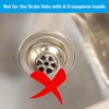 Mestream 2PCS Bathroom Sink Drain Strainers, 1" Small Conical Premium Stainless Steel Porous Hair Catcher, Drainer Filter, Fit for 1.20"-1.60", Depth Than 1.60" Drain Hole