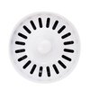 Westbrass D2082S-50 3-1/2" Extra-Deep Collar Kitchen Sink Waste Disposal Flange & Strainer Stopper, Powder Coat White