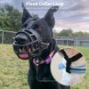 BARKLESS Dog Muzzle, Soft Basket Silicone Muzzles for Dog, Best to Prevent Biting, Chewing and Barking, Allows Drinking and Panting, Used with Collar