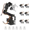 diymore Robotic Arm Kit ROT3U 6DOF Aluminium Mechanical Robotic Clamp Claw Kits for Boys & Girls to Learn Programming/Science/Techology, with MG996R Metal Gear Servo Motor,Ideal Christmas Gift