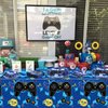 81 Pcs Video Game Party Supplies - 8th Birthday Video Game Party Decor Dinner Plates Napkins Video Game Tablecloth Forks Gaming Party Pack for Kid Boy 8th Birthday Party, Serves 20 (8th)
