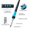 Soldering Iron Kit, 90W 110V LCD digital soldering gun，12-in-1 Soldering Iron Kit Tool，Temperature adjustable from 180-480°C，5 soldering tips，soldering wire，soldering paste，soldering pump