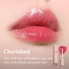 HINCE Mood Enhancer Water Liquid Glow - Non-Sticky & Waterproof Lip Stain for Women - Long Wearing Lip Gloss for Natural and Glass Glow - Moisturizing Liquid Makeup, 0.16 fl.oz. (CHERISHED)