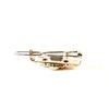 Generic Two small tiny slim gold and clear crystal hair pin clip barrettes fine hair