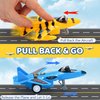 JOYIN 16 Pcs Pull Back Airplane Toys, Boys Plane Playset, Aircraft Incl Helicopter Toys, Fighter Jet Toys, Bomber Toys, Biplane Toy, Gifts for Toddler Kids 3+ Years Old, Kids Presents Toys