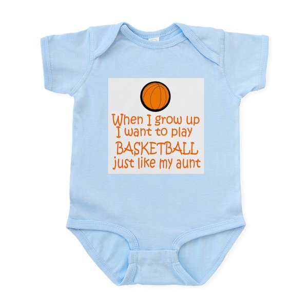 CafePress Basketball...Just Like AUNT Infant Bodysuit Infant Bodysuit Baby Romper