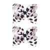 Football Hair Bow Clips Girl Sport Soccer Bow Clip Barrettes Pin Hair Bow Clip Accessories 2 Pack TSFJ45 (Black White)