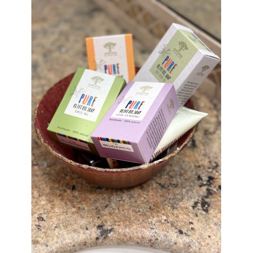 SINDYANNA OF GALILEE Fair Trade Extra Virgin Olive Oil Bar Soap, Handmade, Natural, Gift Set (6 Pack Soap Set)