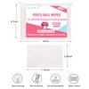NXJ INFILILA Lint Free Nail Wipes 600PCS Absorbant No Lint Nail Wipes For Gel Nail Natural Wood Pulp Nail Polish Remover Pads for Professional Soak Off Gel Nail Polish remover & UN-DRY Gel Polish