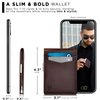 SERMAN BRANDS Money Clip Wallet - Mens Wallets slim Front Pocket RFID Blocking Card Holder Minimalist Mini Bifold (Texas Brown Transformer)